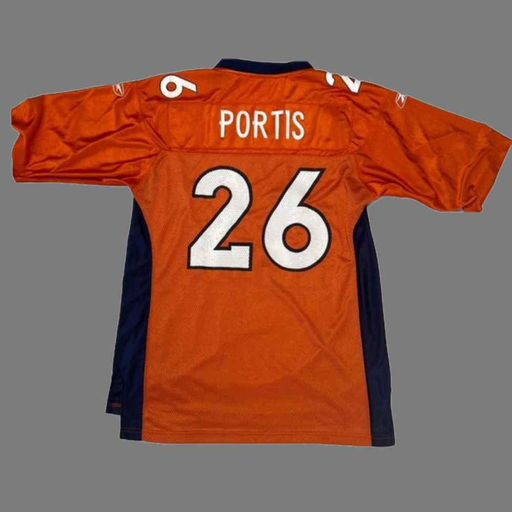 Clinton Portis Denver Broncos Vintage Reebok On Field Rookie Football Jersey